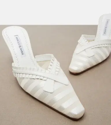Manolo Blahnik Voluptia organza mules | Thumbnail 2 Manolo Blahnik Voluptia organza mules | Thumbnail 2
