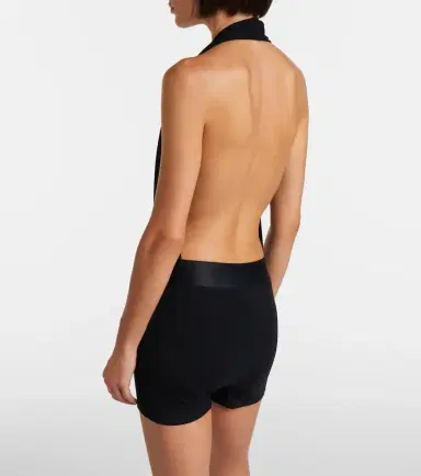 Gucci Halterneck open-back jersey bodysuit | Thumbnail 2 Gucci Halterneck open-back jersey bodysuit | Thumbnail 2