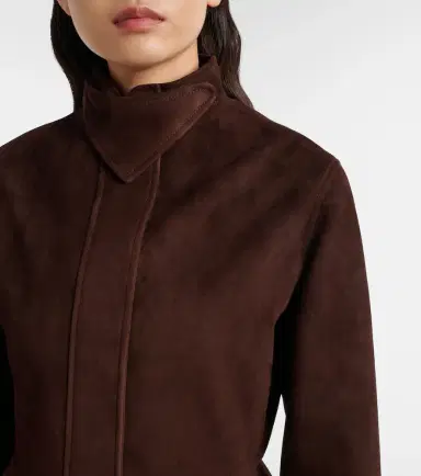 Alaïa Alaïa Peplum suede jacket | Thumbnail 2 Alaïa Alaïa Peplum suede jacket | Thumbnail 2