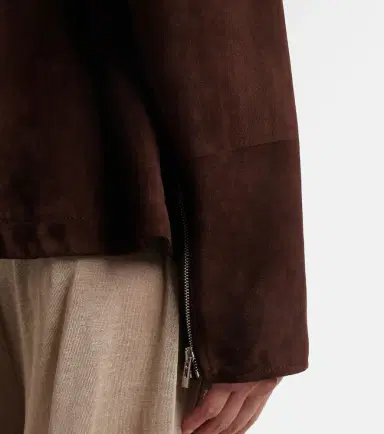 Alaïa Alaïa Peplum suede jacket | Thumbnail 4 Alaïa Alaïa Peplum suede jacket | Thumbnail 4