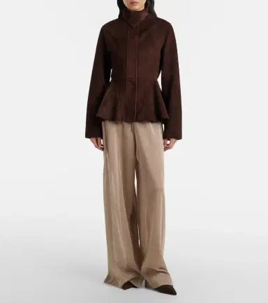 Alaïa Alaïa Peplum suede jacket | Thumbnail 5 Alaïa Alaïa Peplum suede jacket | Thumbnail 5