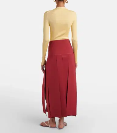 Alaïa Alaïa Pleated midi skirt | Thumbnail 5 Alaïa Alaïa Pleated midi skirt | Thumbnail 5