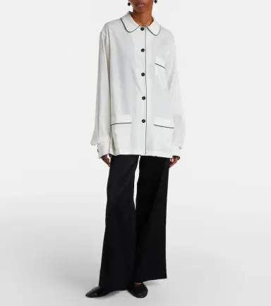 Toteme Oversized silk shirt | Thumbnail 3 Toteme Oversized silk shirt | Thumbnail 3