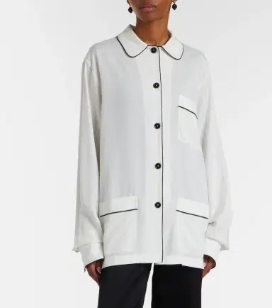 Toteme Oversized silk shirt | Thumbnail 5 Toteme Oversized silk shirt | Thumbnail 5
