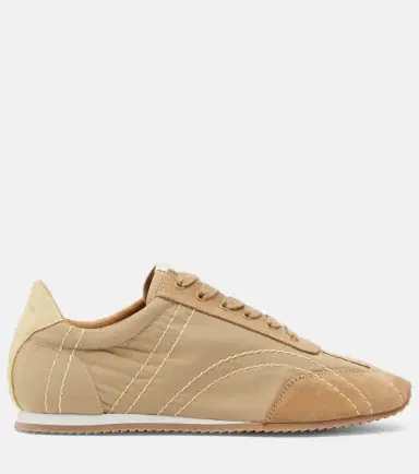 TOTEME Flex suede-trimmed sneakers | Thumbnail 2 TOTEME Flex suede-trimmed sneakers | Thumbnail 2