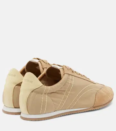 TOTEME Flex suede-trimmed sneakers | Thumbnail 3 TOTEME Flex suede-trimmed sneakers | Thumbnail 3