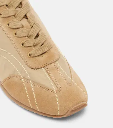 TOTEME Flex suede-trimmed sneakers | Thumbnail 4 TOTEME Flex suede-trimmed sneakers | Thumbnail 4