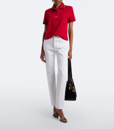 Versace Greca cotton piqué polo shirt | Thumbnail 3 Versace Greca cotton piqué polo shirt | Thumbnail 3