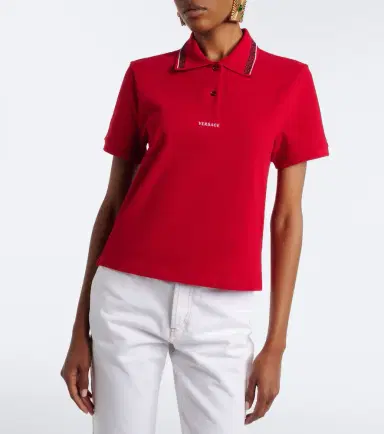 Versace Greca cotton piqué polo shirt | Thumbnail 7 Versace Greca cotton piqué polo shirt | Thumbnail 7