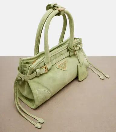 Prada Bonnie Mini suede top-handle bag | Thumbnail 2 Prada Bonnie Mini suede top-handle bag | Thumbnail 2