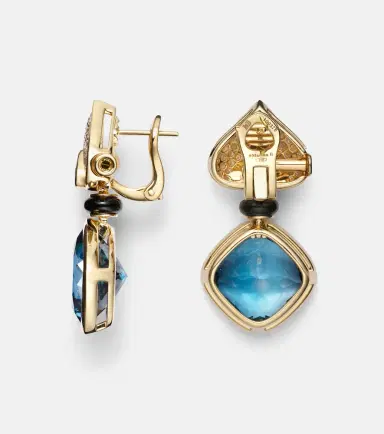 Marina B Pauline 18kt gold earrings with gemstones | Thumbnail 3 Marina B Pauline 18kt gold earrings with gemstones | Thumbnail 3