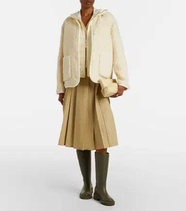 Moncler Hylesine wool and cotton-blend down jacket | Thumbnail 3 Moncler Hylesine wool and cotton-blend down jacket | Thumbnail 3
