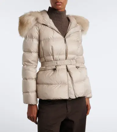 Moncler Boed shearling-trimmed down jacket | Thumbnail 4 Moncler Boed shearling-trimmed down jacket | Thumbnail 4