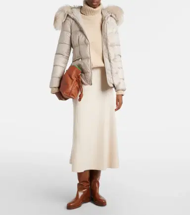 Moncler Boed shearling-trimmed down jacket | Thumbnail 6 Moncler Boed shearling-trimmed down jacket | Thumbnail 6