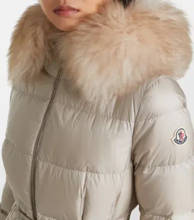 Moncler Boedic shearling-trimmed down coat | Thumbnail 6 Moncler Boedic shearling-trimmed down coat | Thumbnail 6
