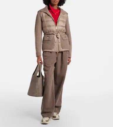 Moncler Down-paneled wool and cashmere cardigan | Thumbnail 7 Moncler Down-paneled wool and cashmere cardigan | Thumbnail 7