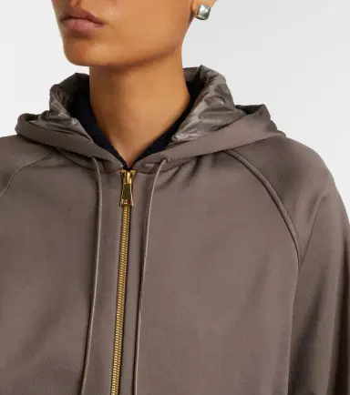 Moncler Jersey zip-up hoodie | Thumbnail 6 Moncler Jersey zip-up hoodie | Thumbnail 6