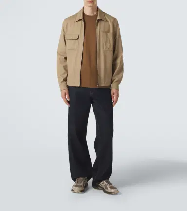 Moncler Leather-trimmed cotton jacket | Thumbnail 4 Moncler Leather-trimmed cotton jacket | Thumbnail 4