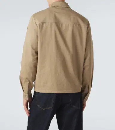 Moncler Leather-trimmed cotton jacket | Thumbnail 5 Moncler Leather-trimmed cotton jacket | Thumbnail 5