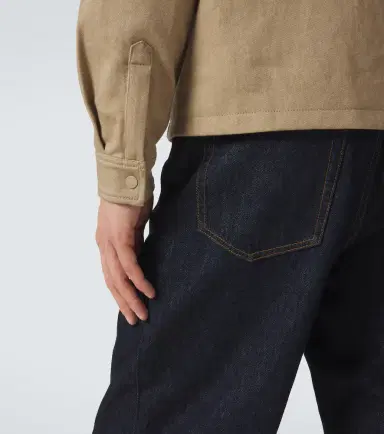 Moncler Leather-trimmed cotton jacket | Thumbnail 6 Moncler Leather-trimmed cotton jacket | Thumbnail 6