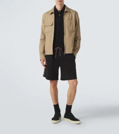 Moncler Leather-trimmed cotton piqué polo shirt | Thumbnail 5 Moncler Leather-trimmed cotton piqué polo shirt | Thumbnail 5