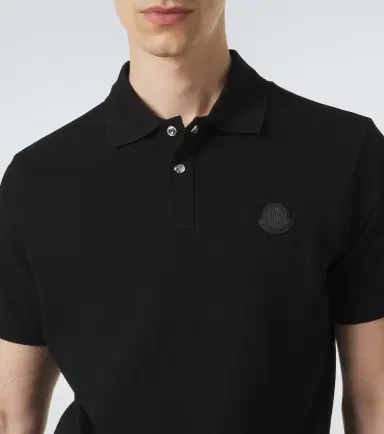 Moncler Leather-trimmed cotton piqué polo shirt | Thumbnail 6 Moncler Leather-trimmed cotton piqué polo shirt | Thumbnail 6