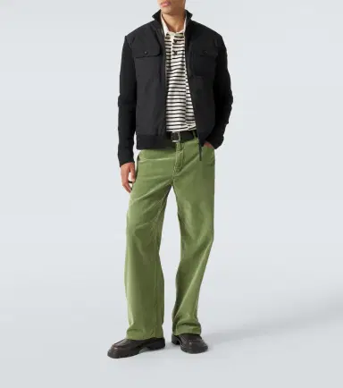 Moncler Virgin wool and suede zip-up down cardigan | Thumbnail 2 Moncler Virgin wool and suede zip-up down cardigan | Thumbnail 2