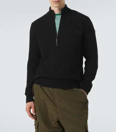 Moncler Wool and cashmere half-zip sweater | Thumbnail 3 Moncler Wool and cashmere half-zip sweater | Thumbnail 3