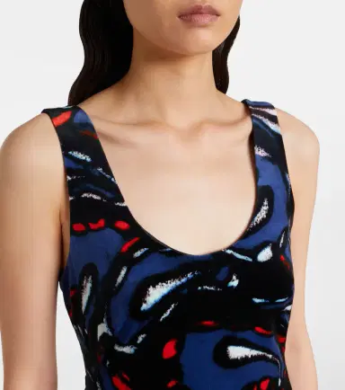 Dries Van Noten Printed cotton-blend velvet maxi dress | Thumbnail 5 Dries Van Noten Printed cotton-blend velvet maxi dress | Thumbnail 5