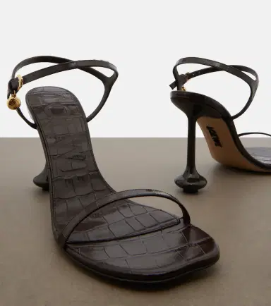 Loewe Toy croc-effect leather sandals | Thumbnail 2 Loewe Toy croc-effect leather sandals | Thumbnail 2