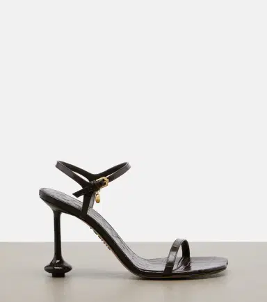 Loewe Toy croc-effect leather sandals | Thumbnail 3 Loewe Toy croc-effect leather sandals | Thumbnail 3