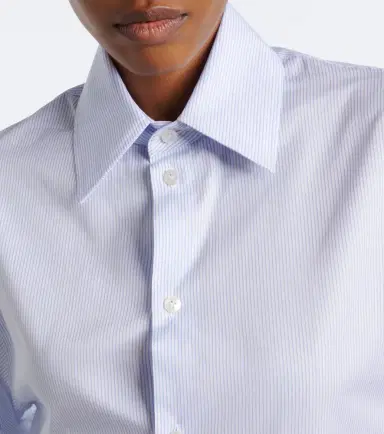 Saint Laurent Cassandre pinstripe cotton shirt | Thumbnail 2 Saint Laurent Cassandre pinstripe cotton shirt | Thumbnail 2