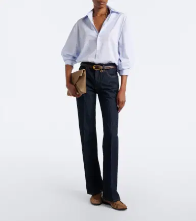 Saint Laurent Cassandre pinstripe cotton shirt | Thumbnail 4 Saint Laurent Cassandre pinstripe cotton shirt | Thumbnail 4
