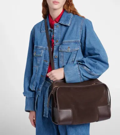Loewe Amazona 180 Large suede tote bag | Thumbnail 8 Loewe Amazona 180 Large suede tote bag | Thumbnail 8