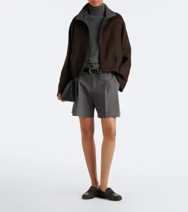 Brunello Cucinelli Wool-blend shorts | Thumbnail 2 Brunello Cucinelli Wool-blend shorts | Thumbnail 2