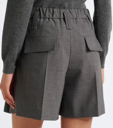 Brunello Cucinelli Wool-blend shorts | Thumbnail 4 Brunello Cucinelli Wool-blend shorts | Thumbnail 4
