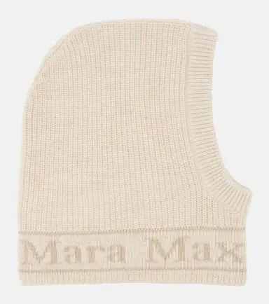 Max Mara Logo intarsia wool balaclava | Thumbnail 2 Max Mara Logo intarsia wool balaclava | Thumbnail 2