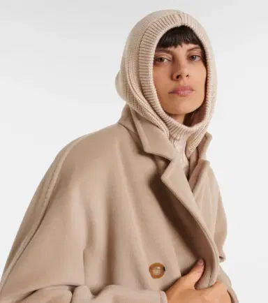 Max Mara Logo intarsia wool balaclava | Thumbnail 4 Max Mara Logo intarsia wool balaclava | Thumbnail 4
