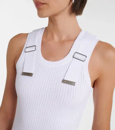 Loewe Ribbed-knit cotton-blend tank top | Thumbnail 3 Loewe Ribbed-knit cotton-blend tank top | Thumbnail 3