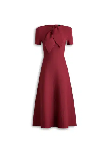 Scanlan Theodore Cravat Midi Dress | Thumbnail 1 Scanlan Theodore Cravat Midi Dress | Thumbnail 1
