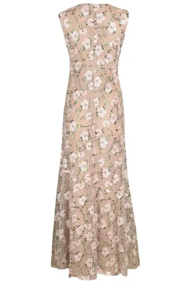 Self-Portrait Rhinestone Floral Maxi Dress | Thumbnail 3 Self-Portrait Rhinestone Floral Maxi Dress | Thumbnail 3