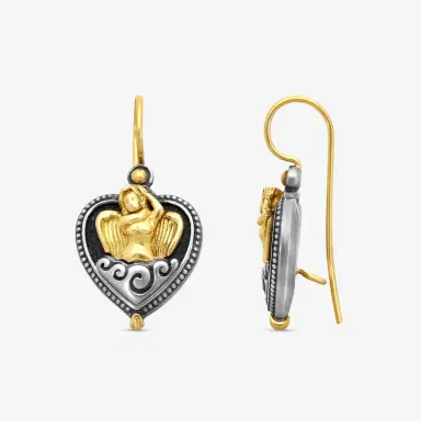 Konstantino Konstantino Angelic Sterling Silver & 18K Yellow Gold Drop Earrings by The Solist | Thumbnail 3 Konstantino Konstantino Angelic Sterling Silver & 18K Yellow Gold Drop Earrings by The Solist | Thumbnail 3