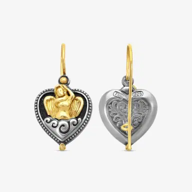 Konstantino Konstantino Angelic Sterling Silver & 18K Yellow Gold Drop Earrings by The Solist | Thumbnail 4 Konstantino Konstantino Angelic Sterling Silver & 18K Yellow Gold Drop Earrings by The Solist | Thumbnail 4