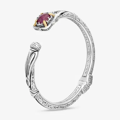 Konstantino Konstantino Gen K Sterling Silver & 18K Yellow Gold Ruby Bangle Bracelet by The Solist | Thumbnail 2 Konstantino Konstantino Gen K Sterling Silver & 18K Yellow Gold Ruby Bangle Bracelet by The Solist | Thumbnail 2