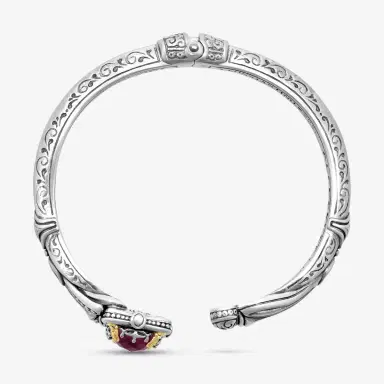 Konstantino Konstantino Gen K Sterling Silver & 18K Yellow Gold Ruby Bangle Bracelet by The Solist | Thumbnail 3 Konstantino Konstantino Gen K Sterling Silver & 18K Yellow Gold Ruby Bangle Bracelet by The Solist | Thumbnail 3