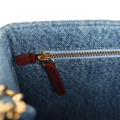 Chanel Chanel Maxi "Souplissimo" Small Flap Bag Blue Denim Gold Hardware | Thumbnail 9 Chanel Chanel Maxi "Souplissimo" Small Flap Bag Blue Denim Gold Hardware | Thumbnail 9
