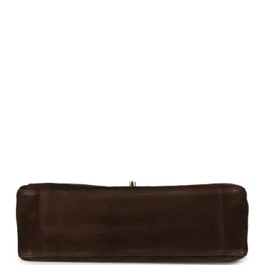 Chanel Chanel Maxi "Souplissimo" Small Flap Bag Dark Brown Suede Gold Hardware | Thumbnail 6 Chanel Chanel Maxi "Souplissimo" Small Flap Bag Dark Brown Suede Gold Hardware | Thumbnail 6