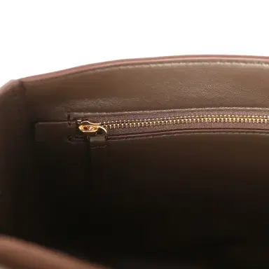 Chanel Chanel Maxi "Souplissimo" Small Flap Bag Dark Brown Suede Gold Hardware | Thumbnail 10 Chanel Chanel Maxi "Souplissimo" Small Flap Bag Dark Brown Suede Gold Hardware | Thumbnail 10