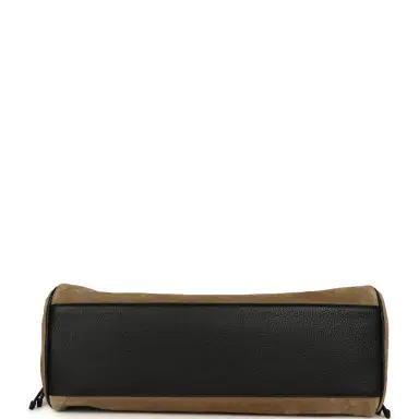 Chanel Chanel Medium "Urban Essential" East West Shopping Tote Black Grained Calfskin and Beige Suede Gold Hardware | Thumbnail 6 Chanel Chanel Medium "Urban Essential" East West Shopping Tote Black Grained Calfskin and Beige Suede Gold Hardware | Thumbnail 6