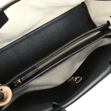 Chanel Chanel Medium "Urban Essential" East West Shopping Tote Black Grained Calfskin and Beige Suede Gold Hardware | Thumbnail 7 Chanel Chanel Medium "Urban Essential" East West Shopping Tote Black Grained Calfskin and Beige Suede Gold Hardware | Thumbnail 7
